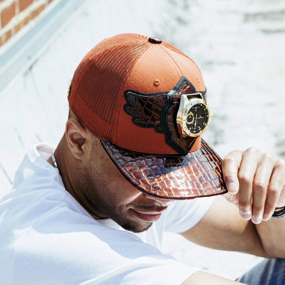 Breyer's Buck 50 Wool Trucker Hat With Leather Visor