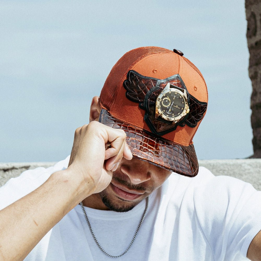 Breyer's Buck 50 Wool Trucker Hat With Leather Visor