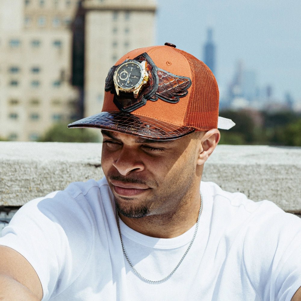 Breyer's Buck 50 Wool Trucker Hat With Leather Visor