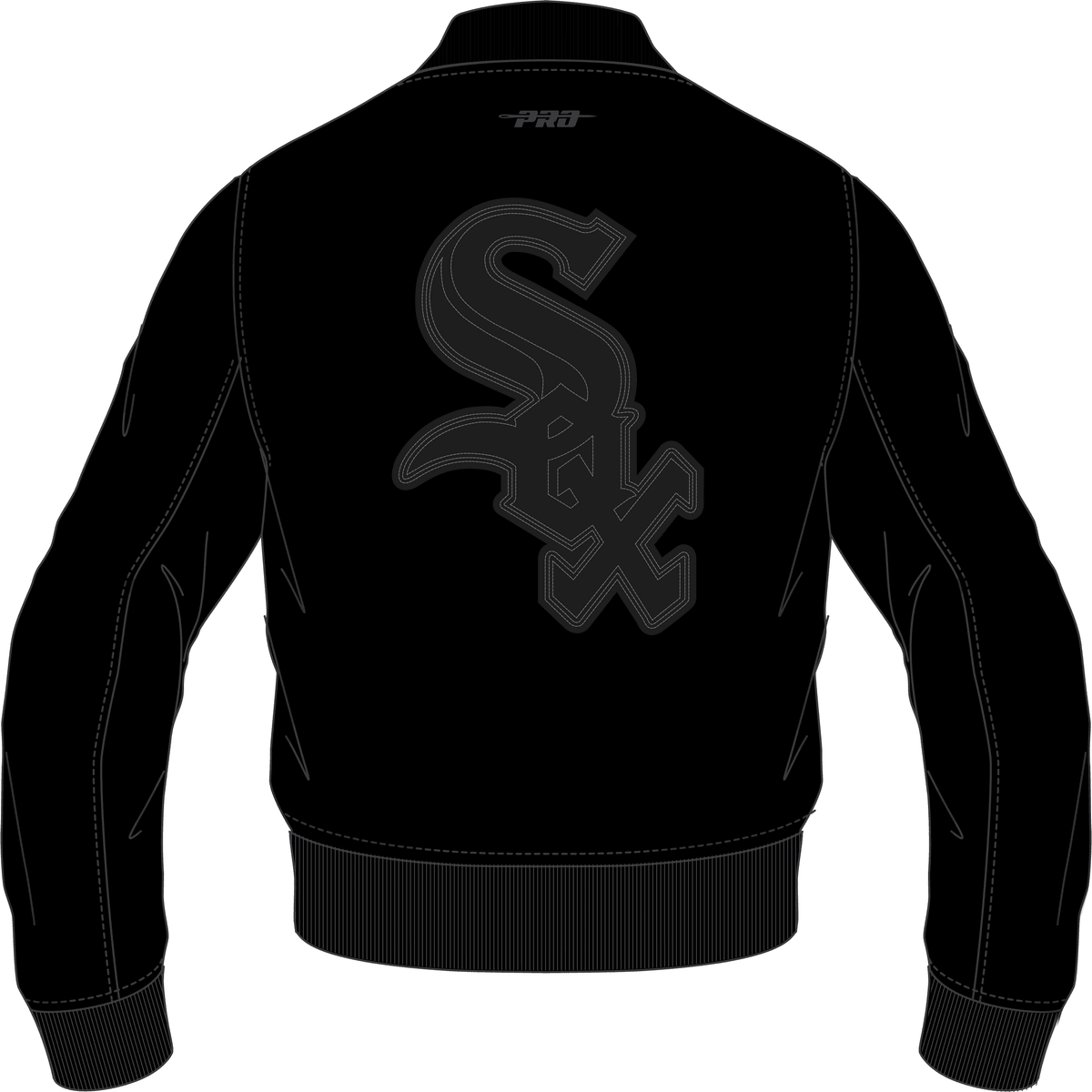 Men's Chicago White Sox Washed Leather Varsity Jacket Pro Standard - Tops and Bottoms USA