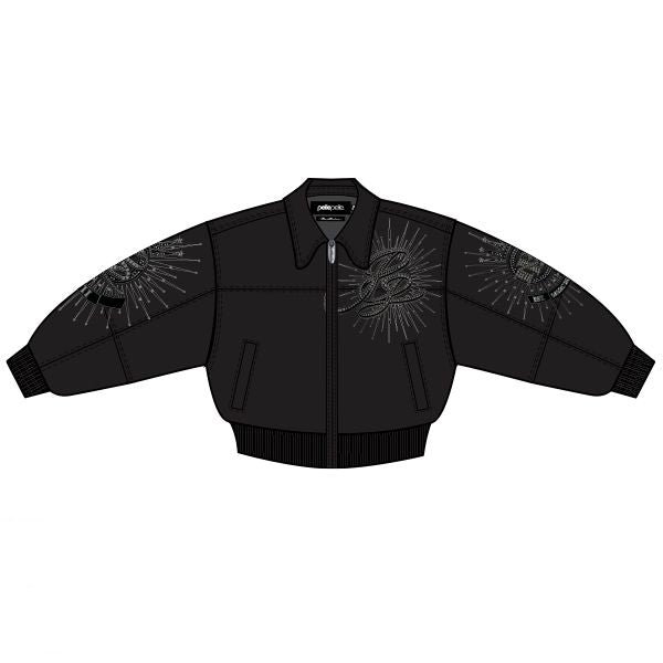 Women's 47th Anniversay Crop Leather Jacket