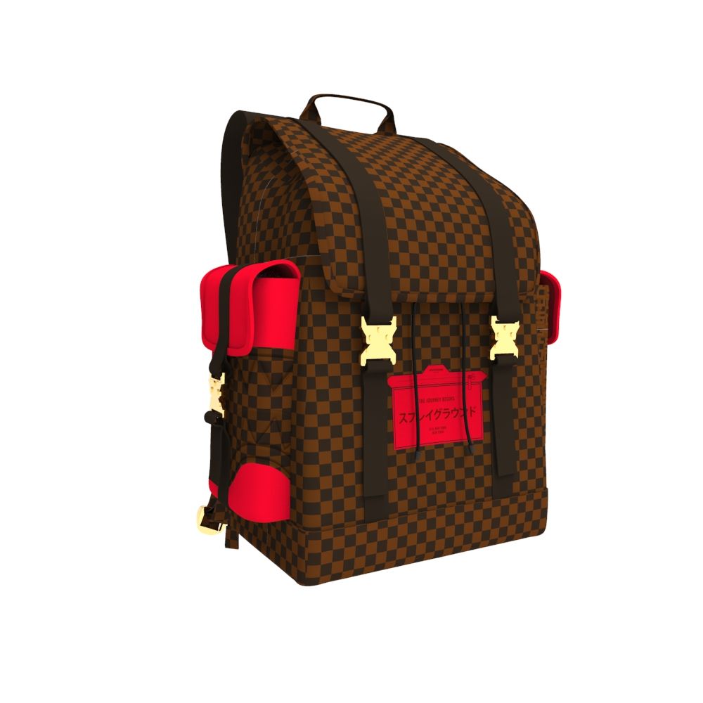 Red Redemption Monte Carlo Backpack Sprayground - Tops and Bottoms USA