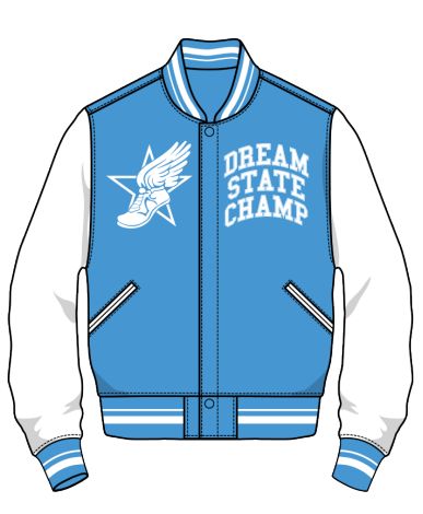 Men's Dream State Rhinestone Varsity Jacket