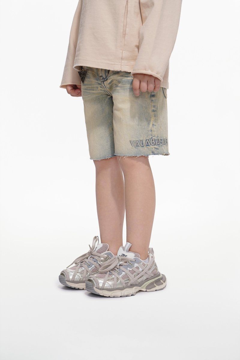 Kid's Denim Vintage Wash Shorts