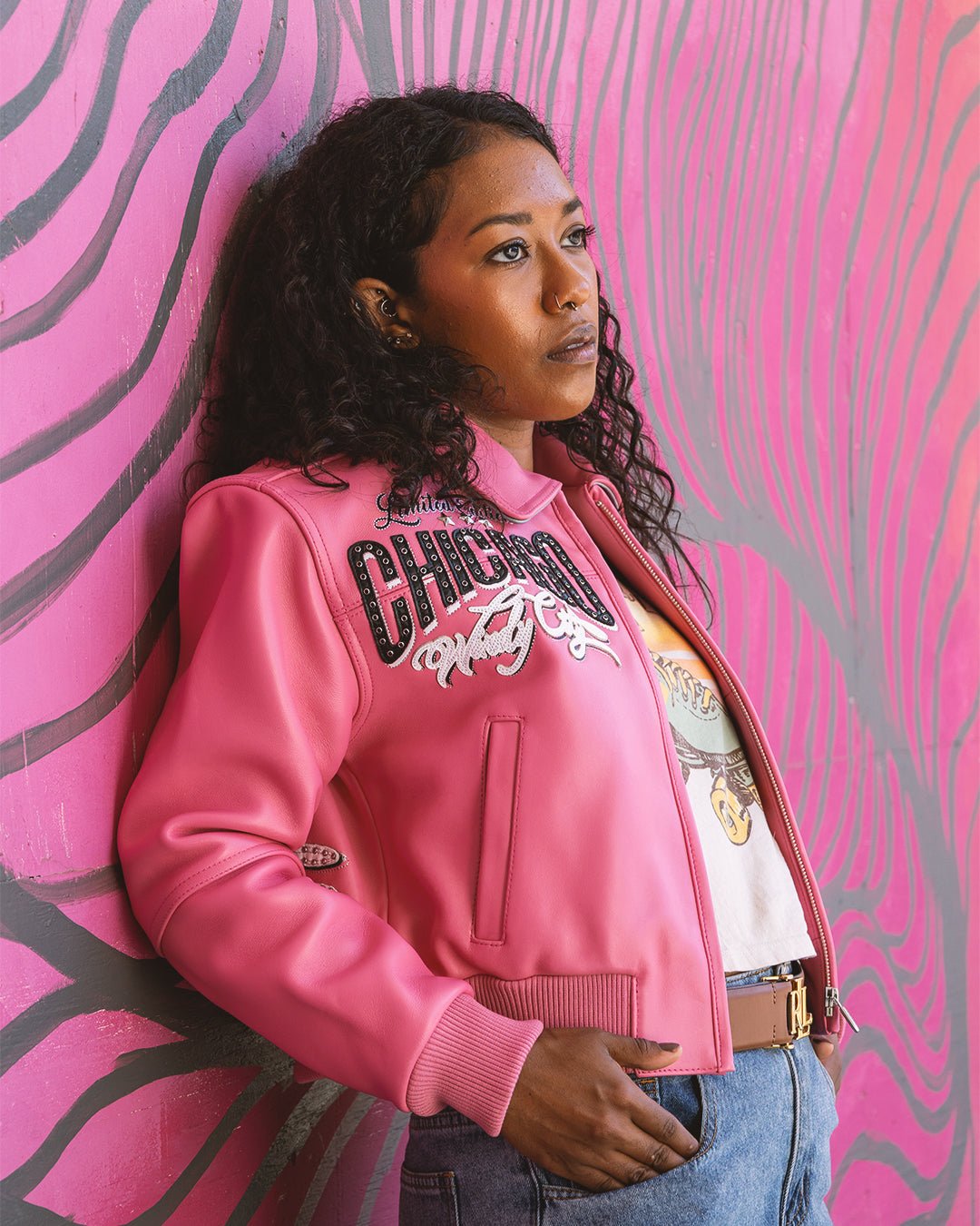 Pelle-Pelle X TB Women's Windy City Leather Jacket Pelle Pelle - Tops and Bottoms USA