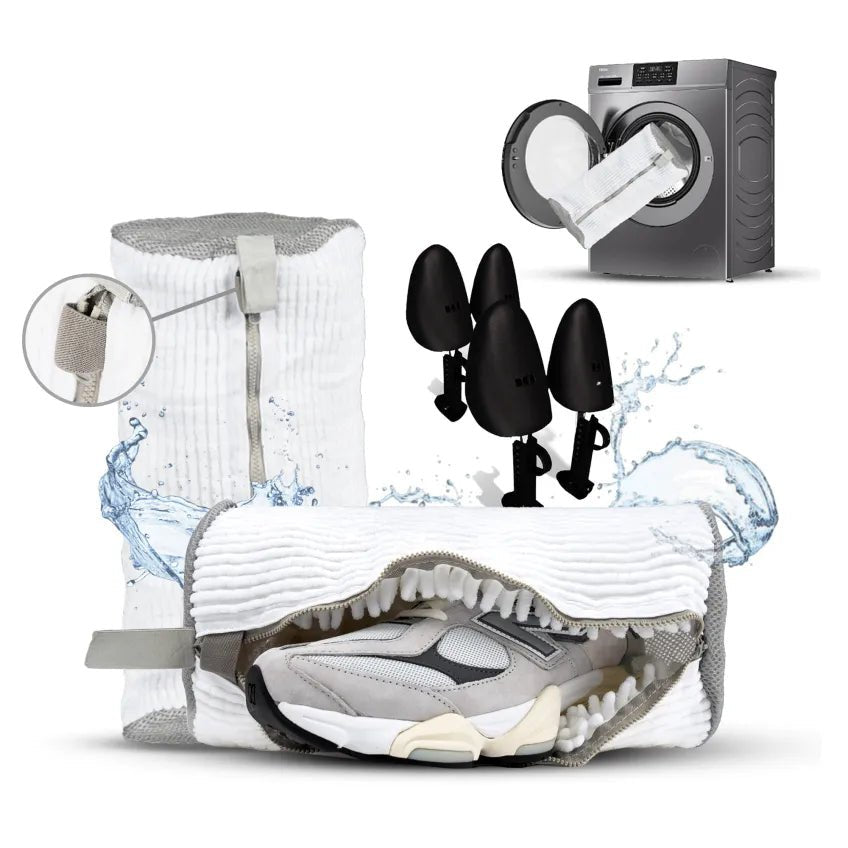 Shoe Washing Bag With Shoe Trees (Pack of 2) Shoe Daddy - Tops and Bottoms USA