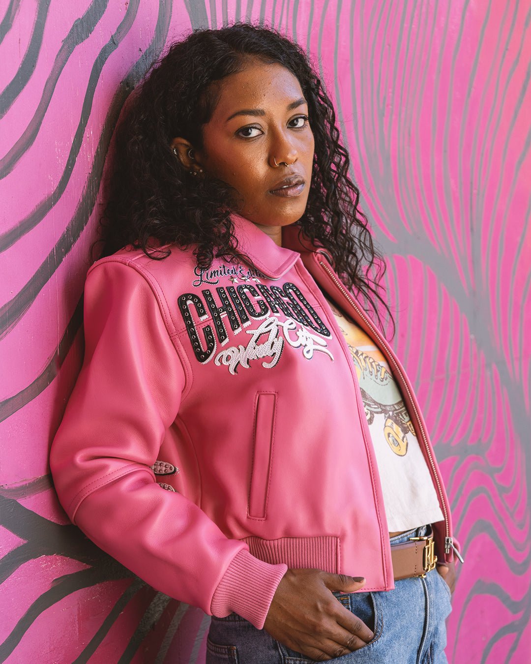 Pelle-Pelle X TB Women's Windy City Leather Jacket Pelle Pelle - Tops and Bottoms USA