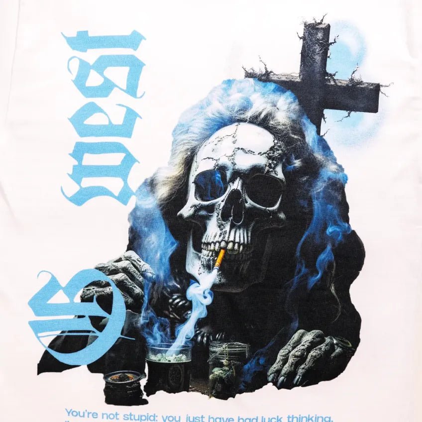 Men's Smoke Skull Life Style T-Shirt G West - Tops and Bottoms USA