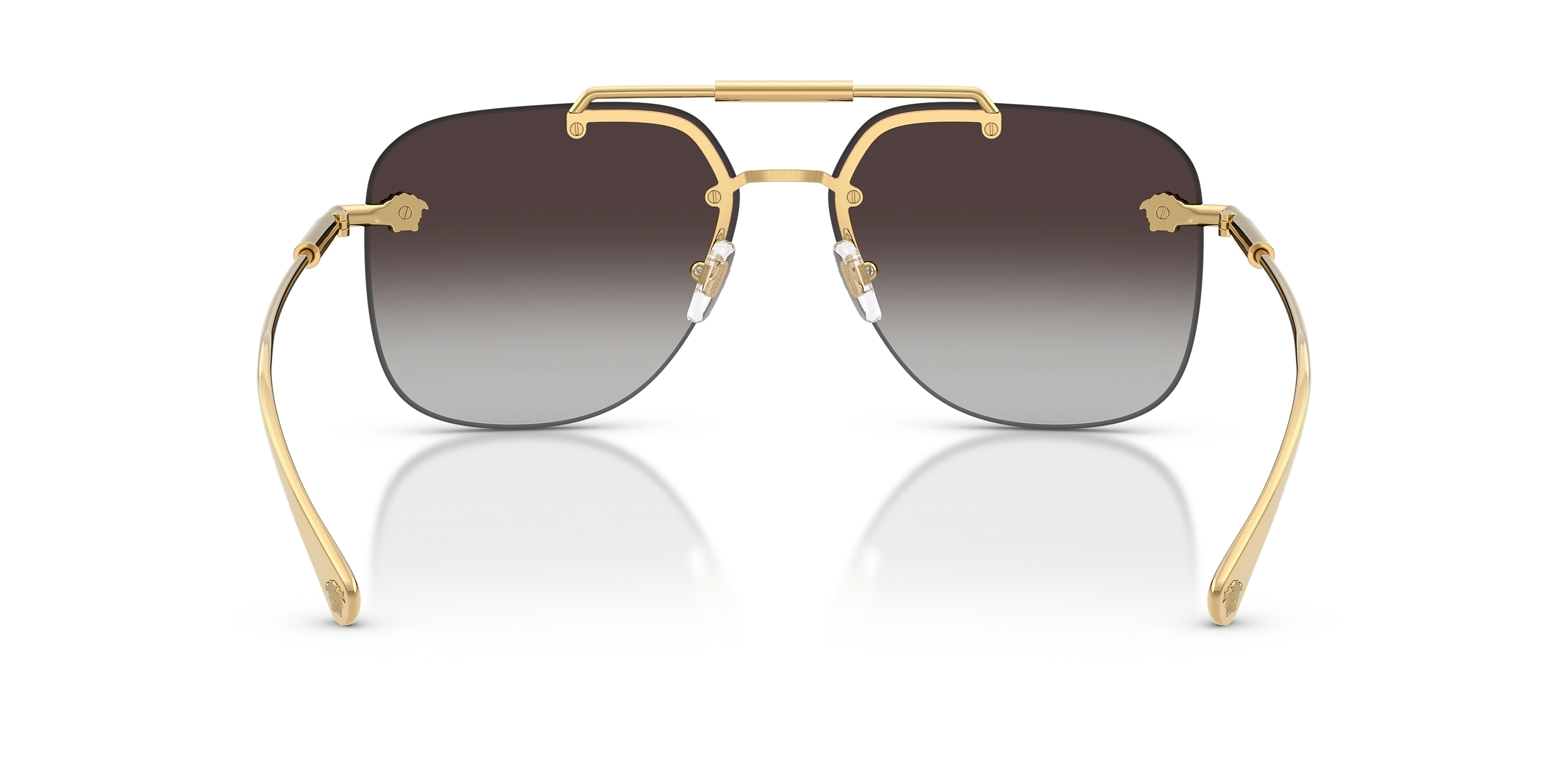 Versace Gold Grey Gradient Sunglasses