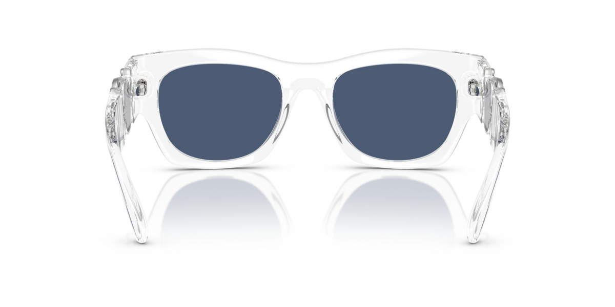 Men's Versace Crystal White Blue Sunglasses