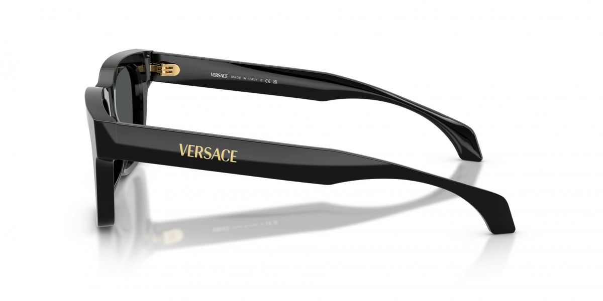 Men's Versace Black Dark Grey Sunglasses