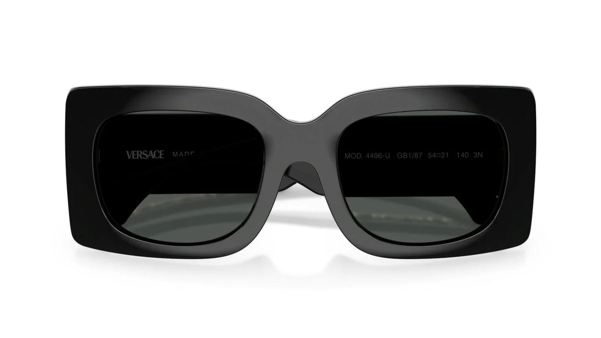 Women's Versace Black Dark Grey Sunglasses
