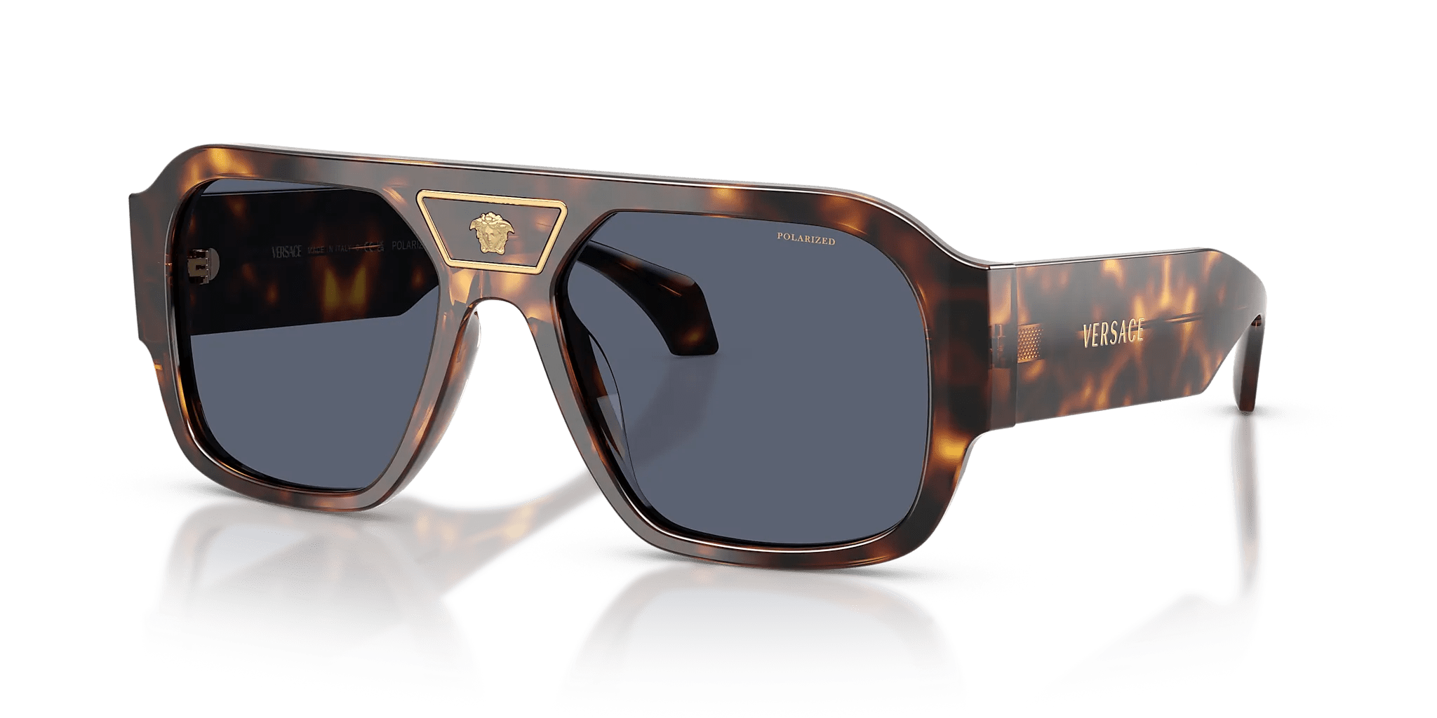 Men's Tortoise Versace Sunglasses Versace - Tops and Bottoms USA