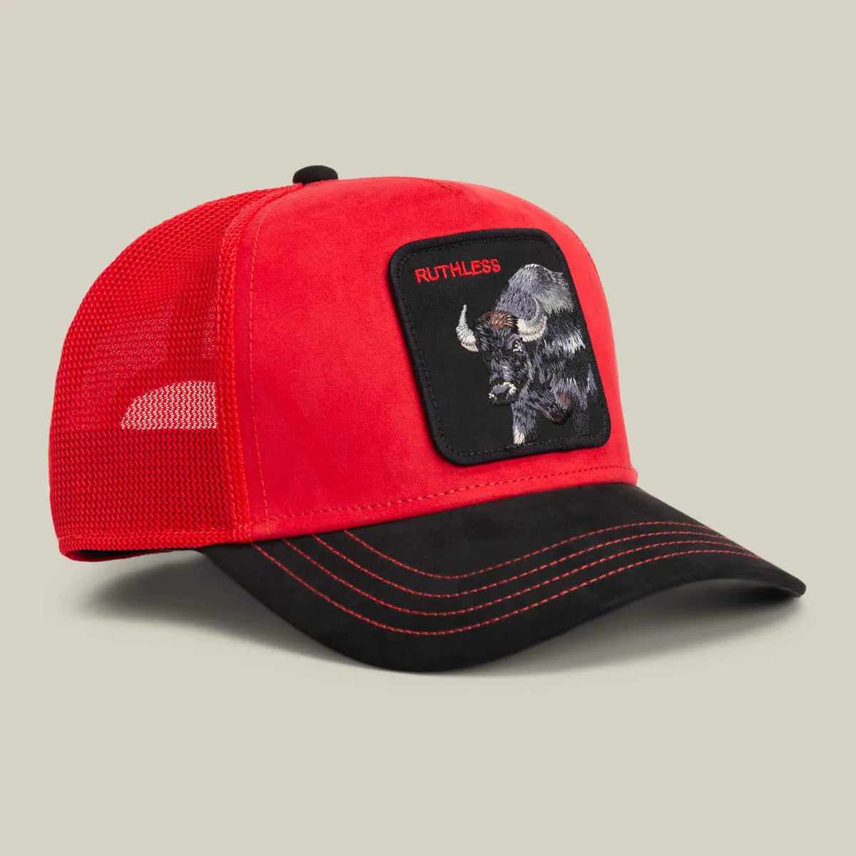 Suede Buffalo Trucker Hat