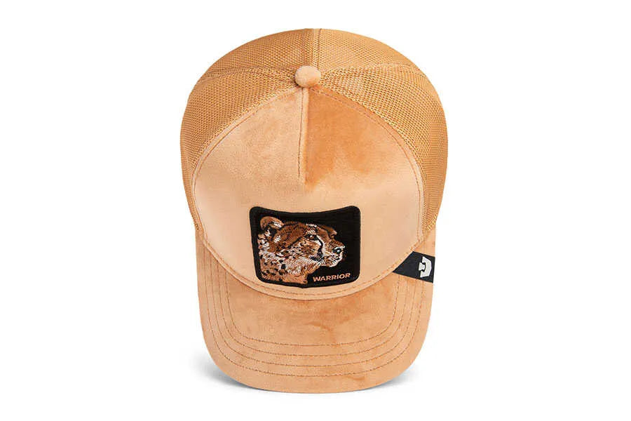 Velour Cheetah Trucker Hat