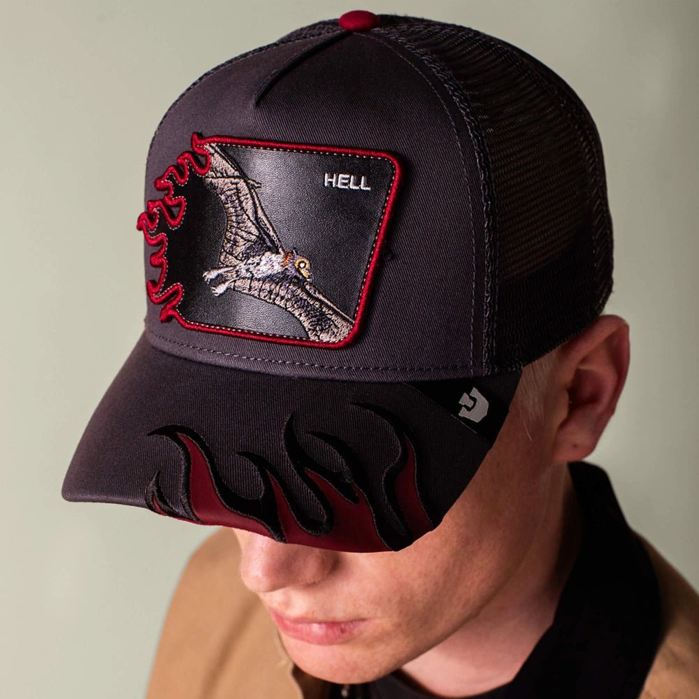 Hell Flames Trucker Hat Goorin Bros - Tops and Bottoms USA