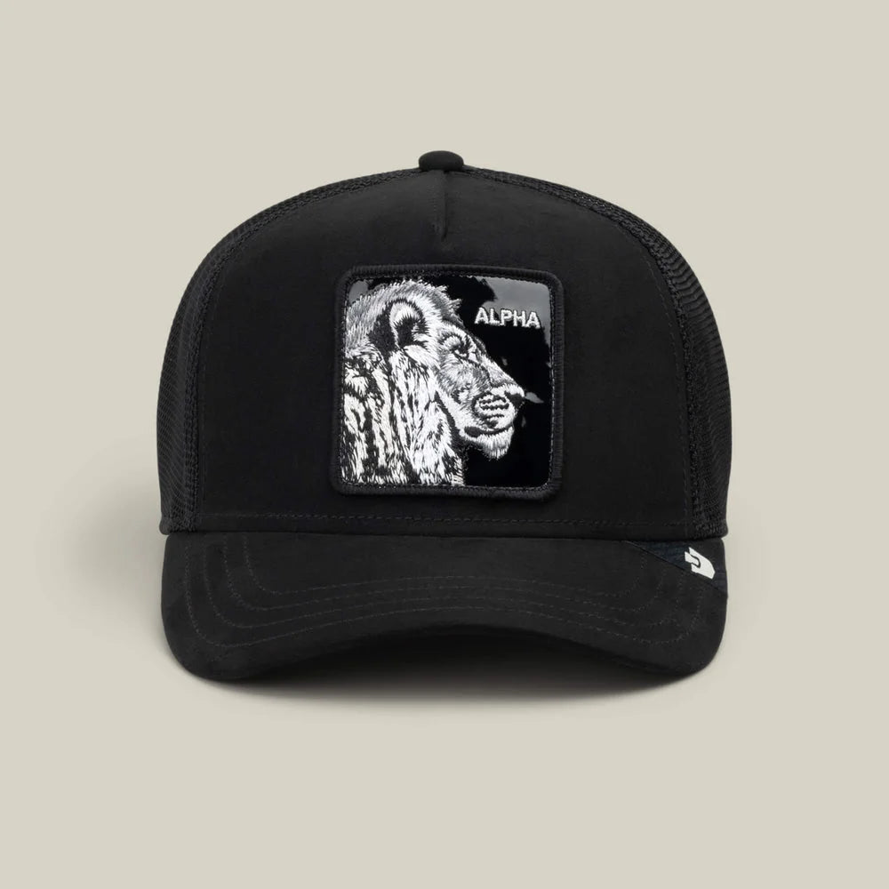 Black Out Lion Trucker Hat