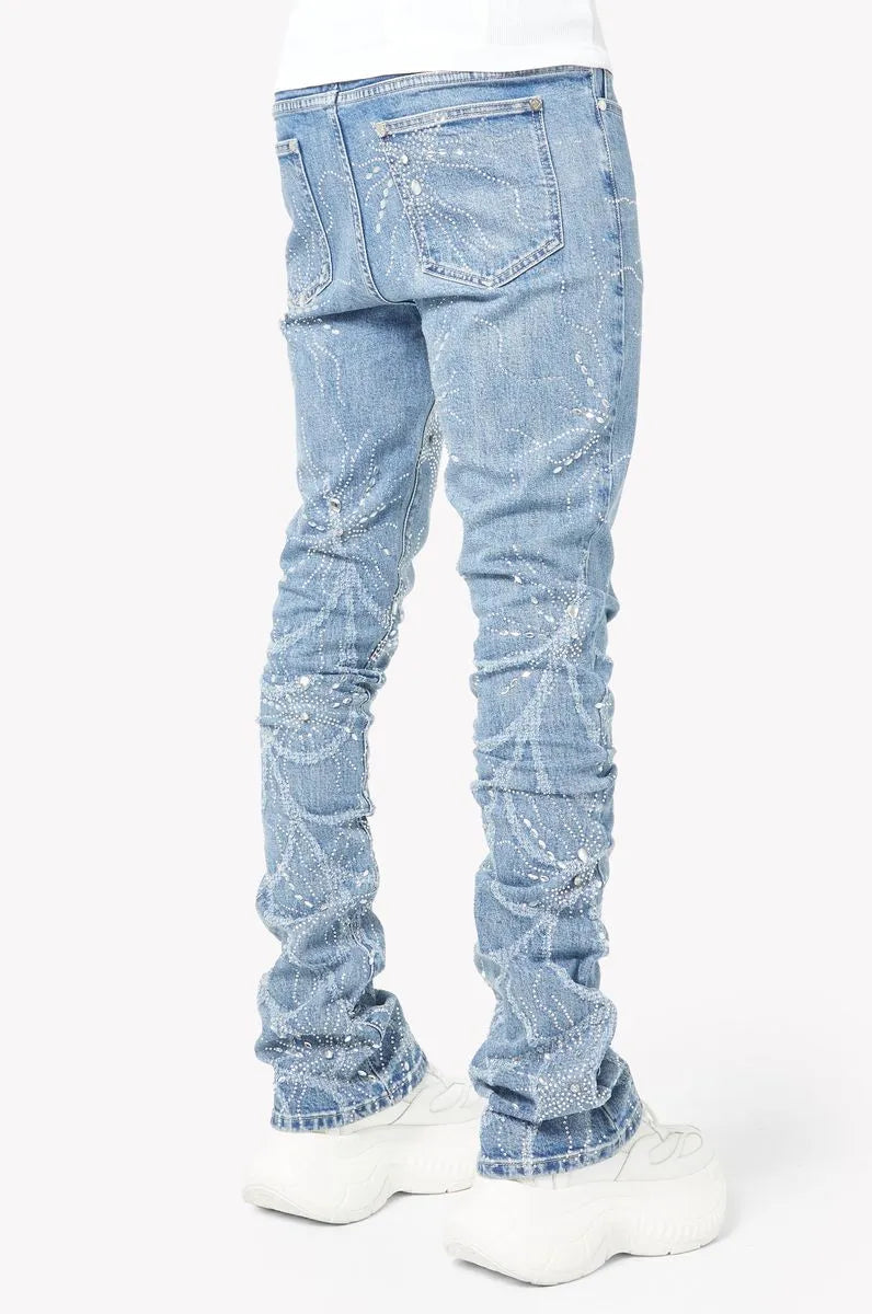 Men's Steel Blue Spider Denim Pant