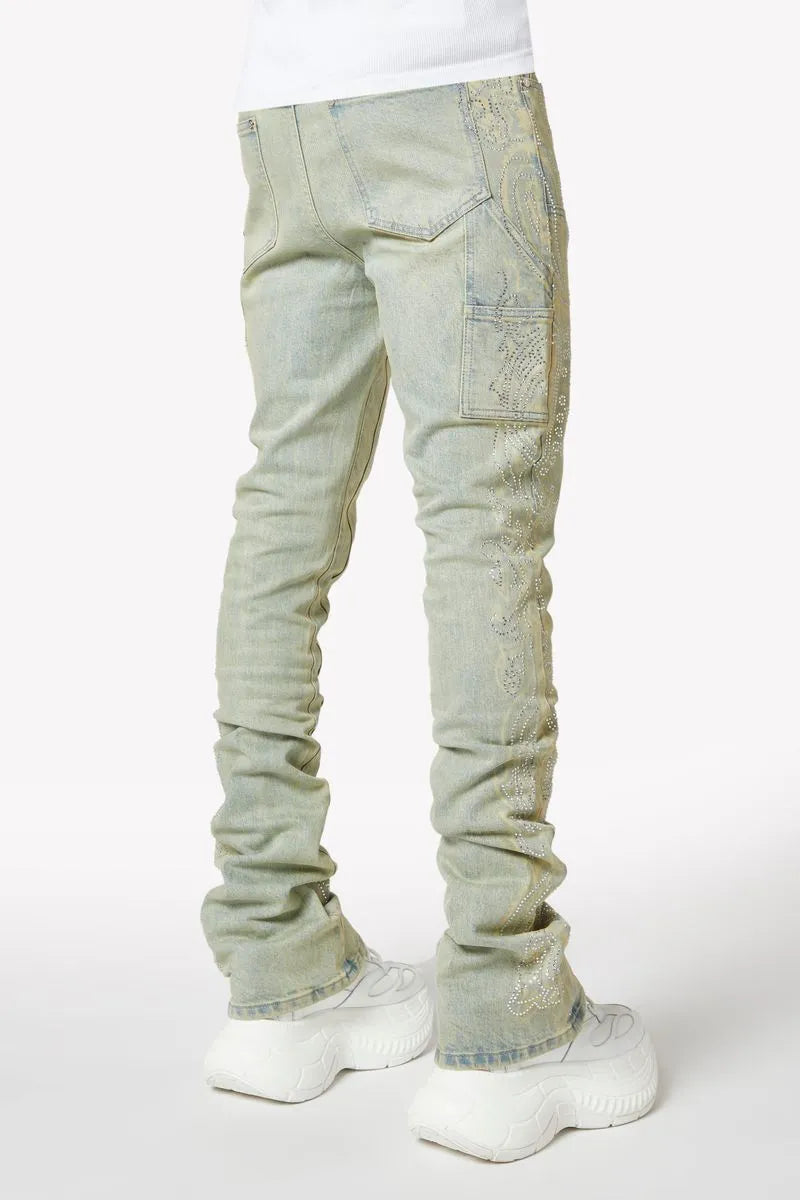 Men's Vintage Paisley Denim Pant