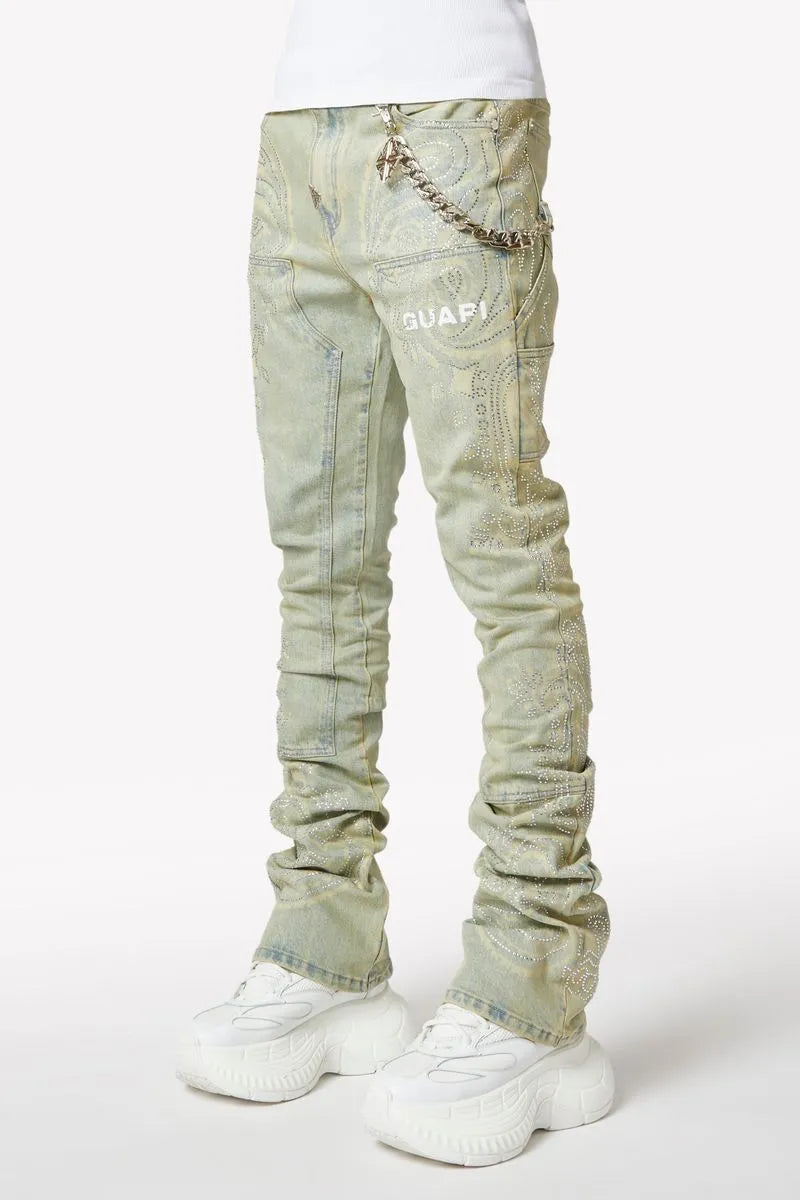 Men's Vintage Paisley Denim Pant