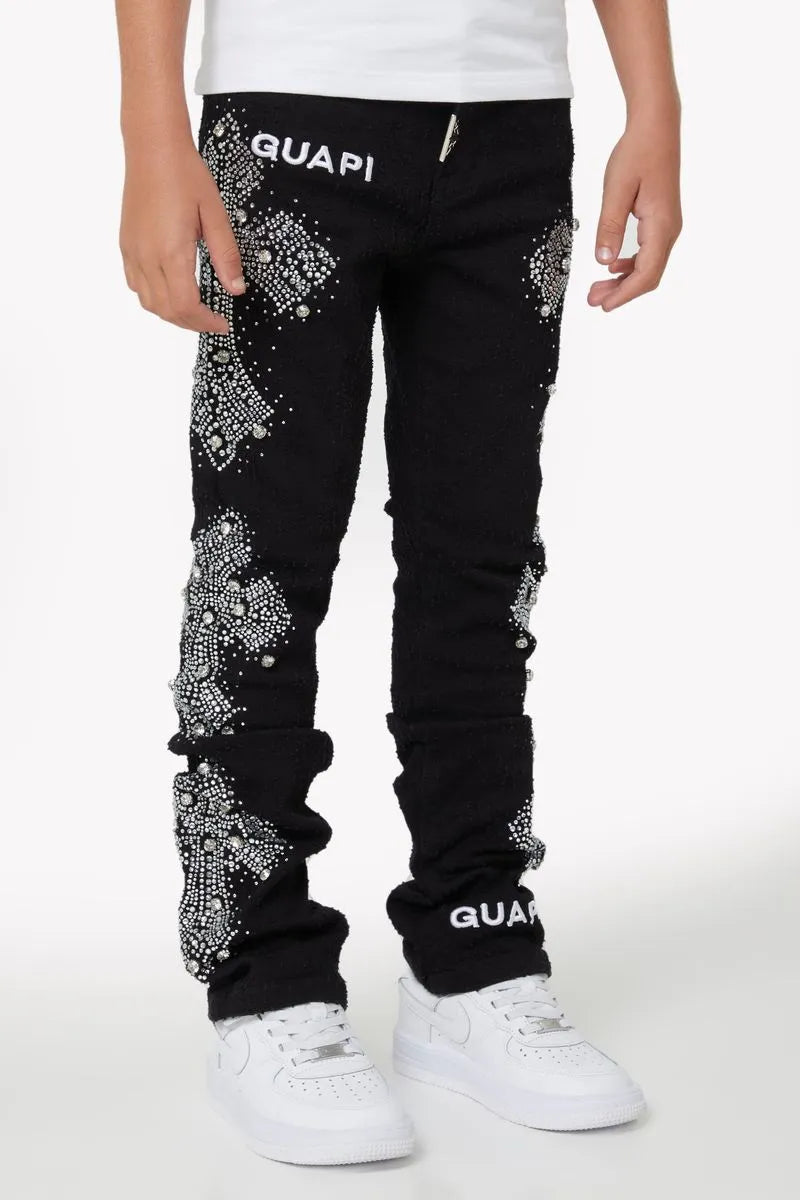 Kid's Distressed Cross Denim Pant