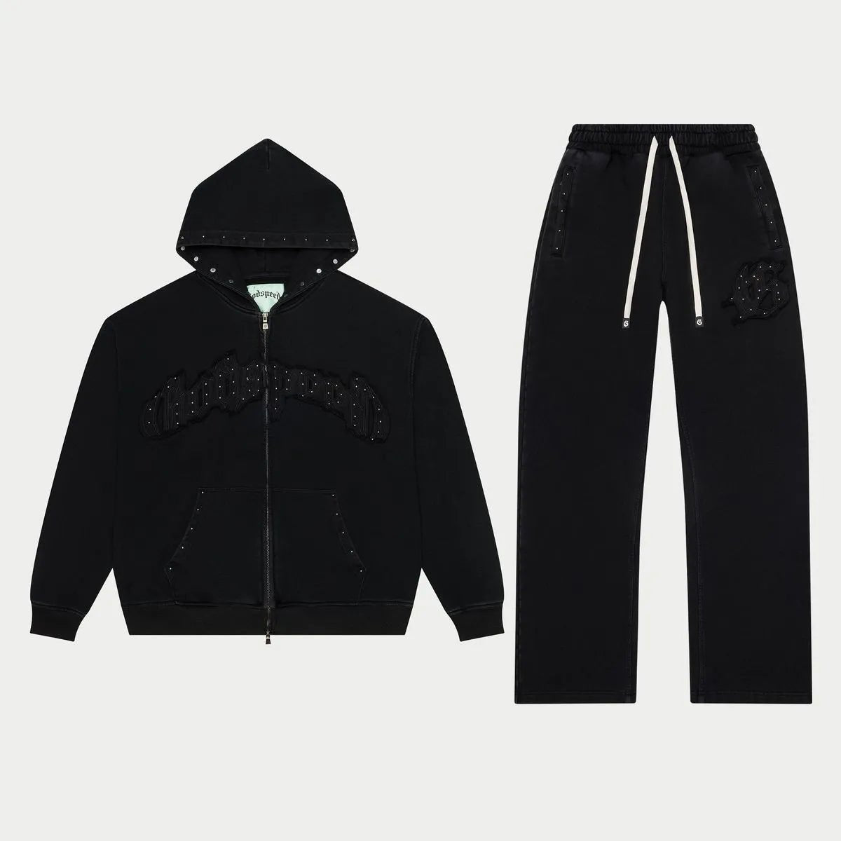 Men's Symmetric Studded Boom 2 Hoodie Set Godspeed - Tops and Bottoms USA