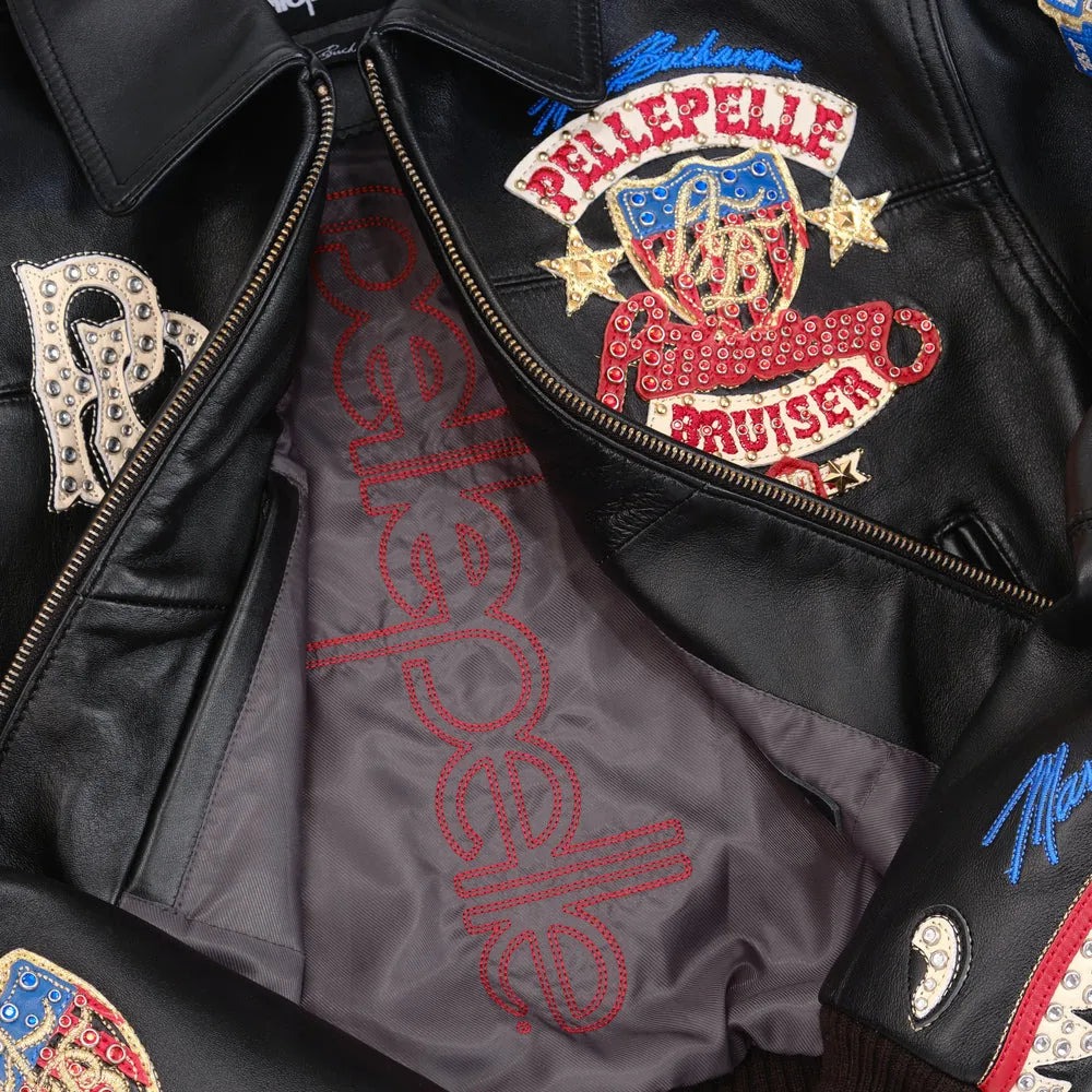 Women's American Bruiser Crop Leather Jacket