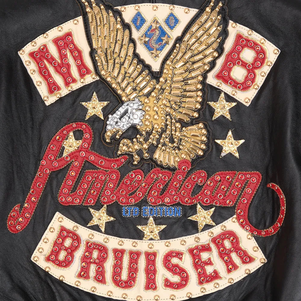 Women's American Bruiser Crop Leather Jacket