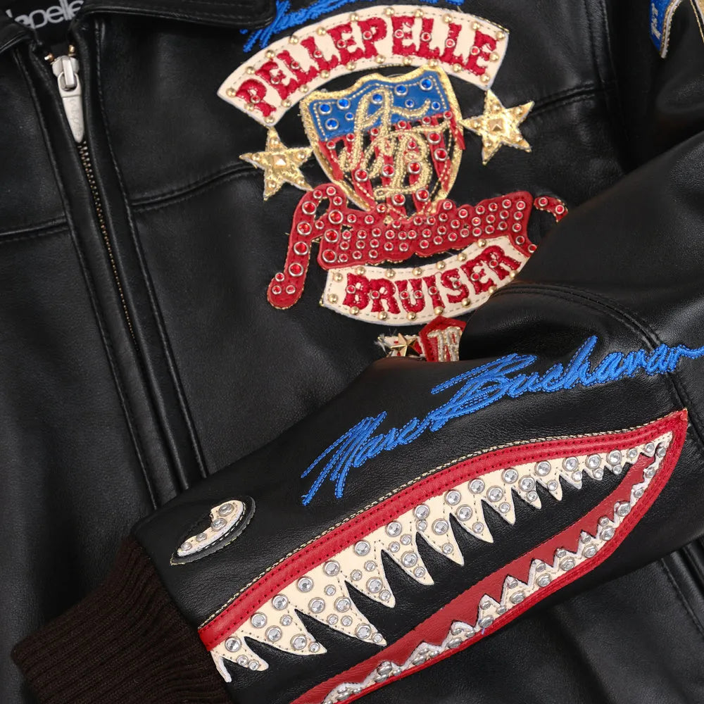 Women's American Bruiser Crop Leather Jacket
