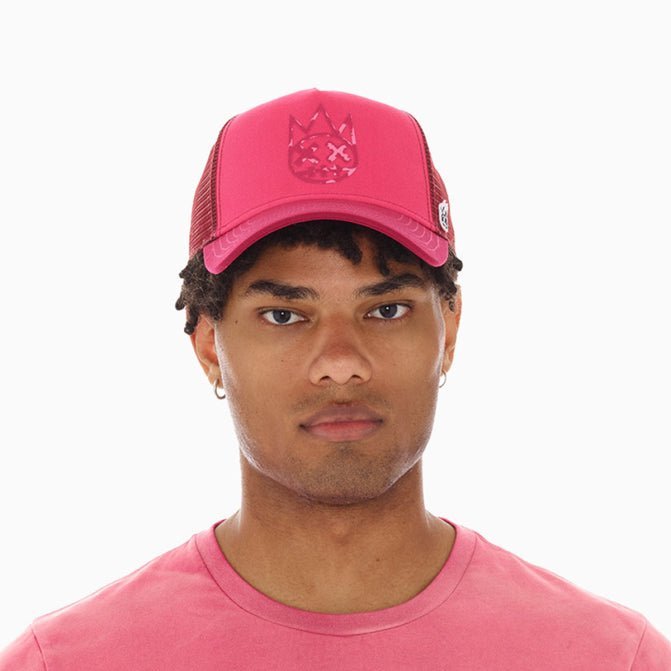 Clean Logo Mesh Back Trucker Curved Visor Hat Cult Of Individuality - Tops and Bottoms USA