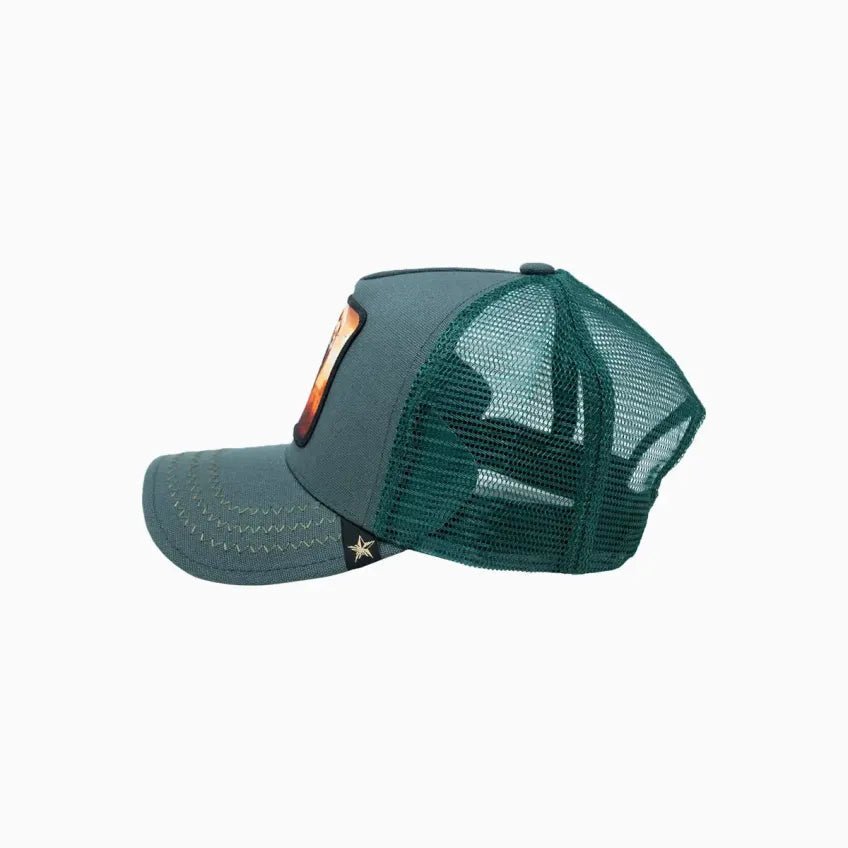 Lion Jade Trucker Hat Gold Star Hats - Tops and Bottoms USA