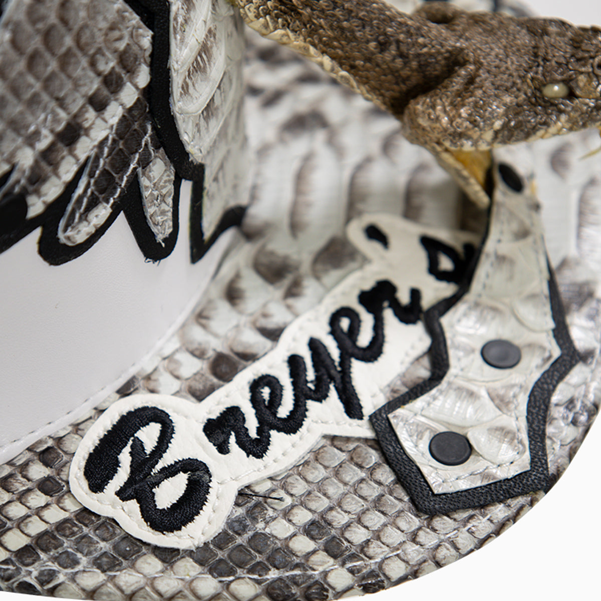 breyers-buck-50-leather-hat-with-faux-snake-skin-visor-breyers-slh-white-gry
