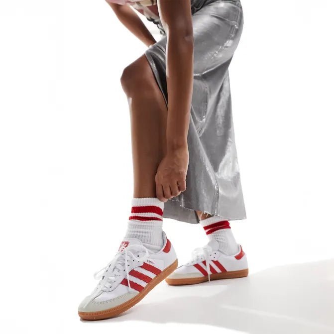 Women's Originals Samba OG "White Solar Red Gum" adidas - Tops and Bottoms USA