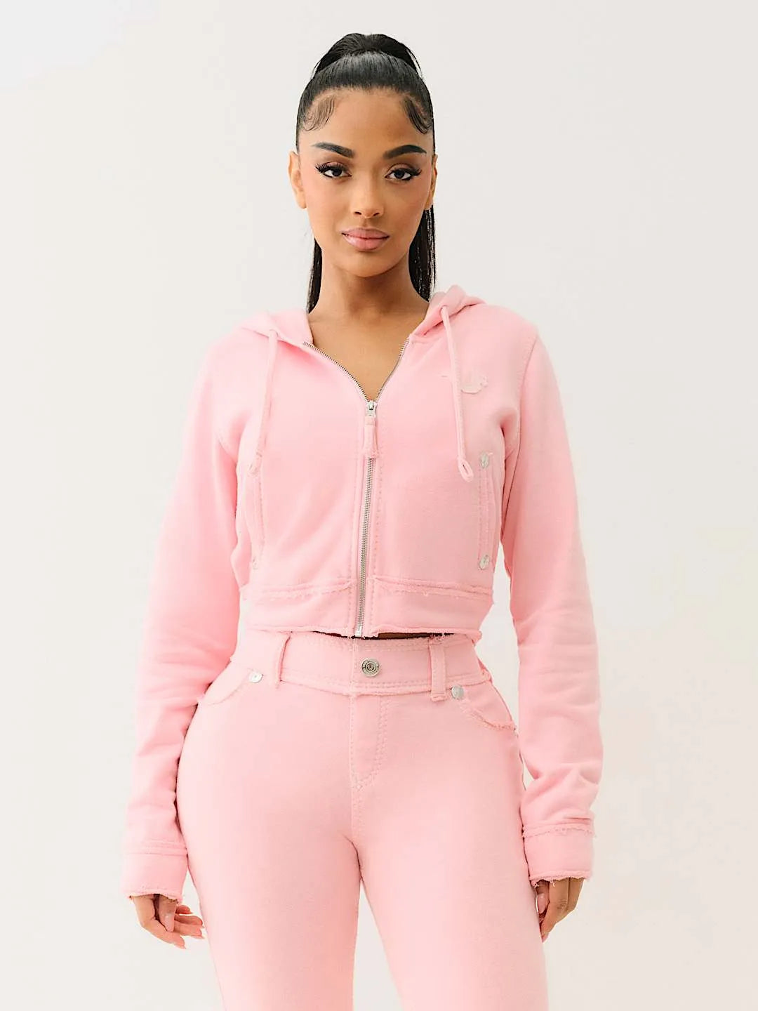 Women's Raw Edge Big T Shrunken Outfit