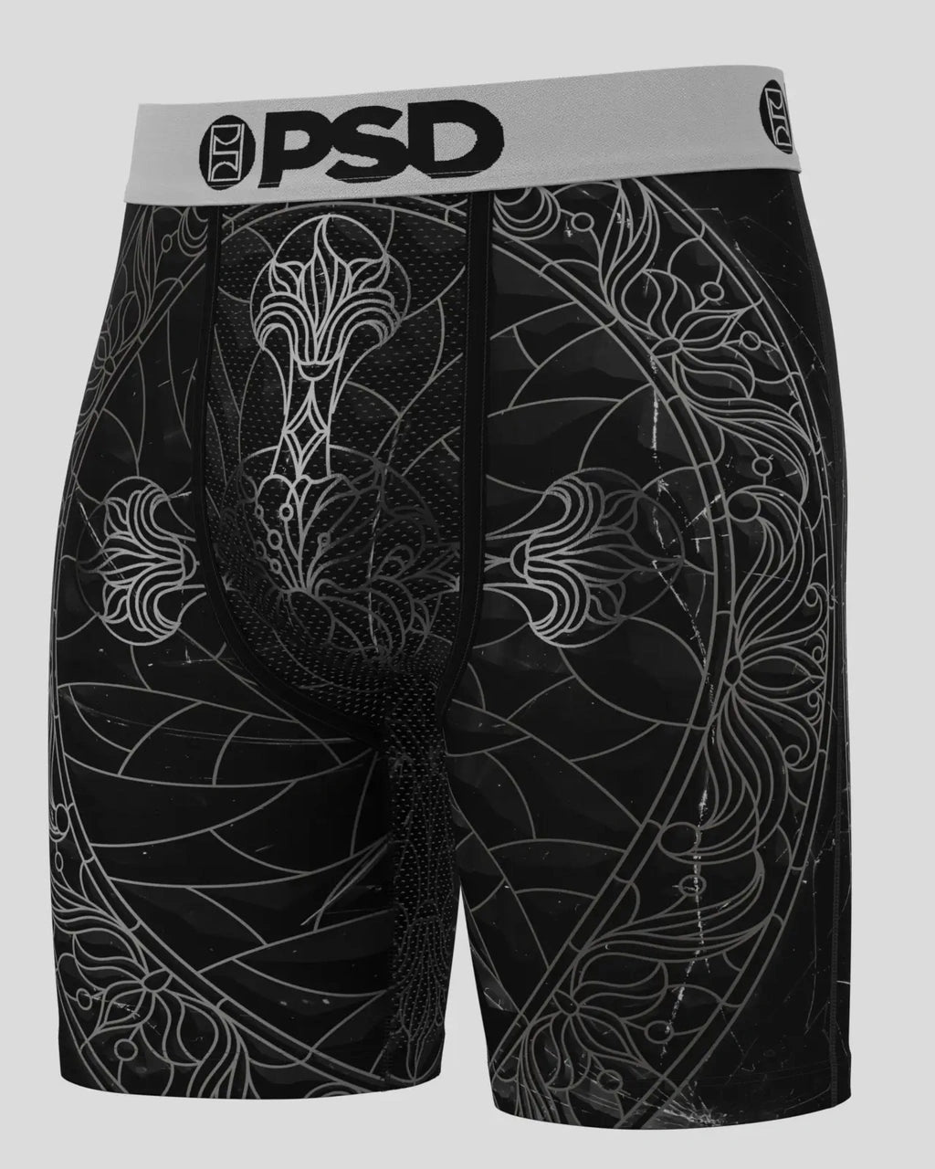Men's Black Path Boxer Brief