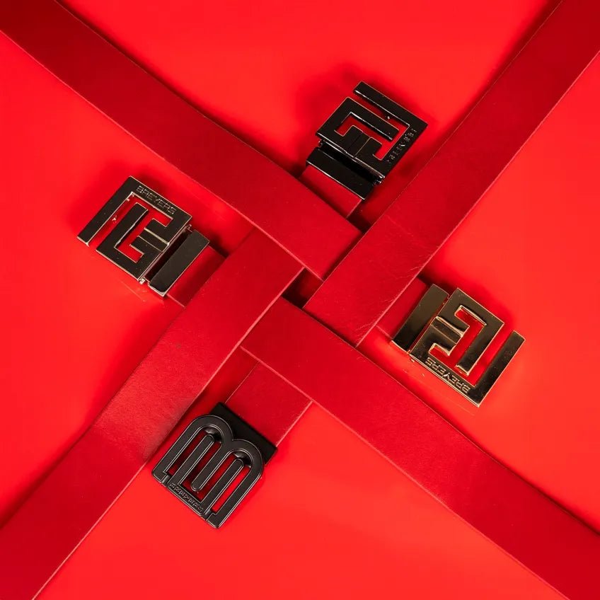 Men's Signature Leather Belt Breyers - Tops and Bottoms USA