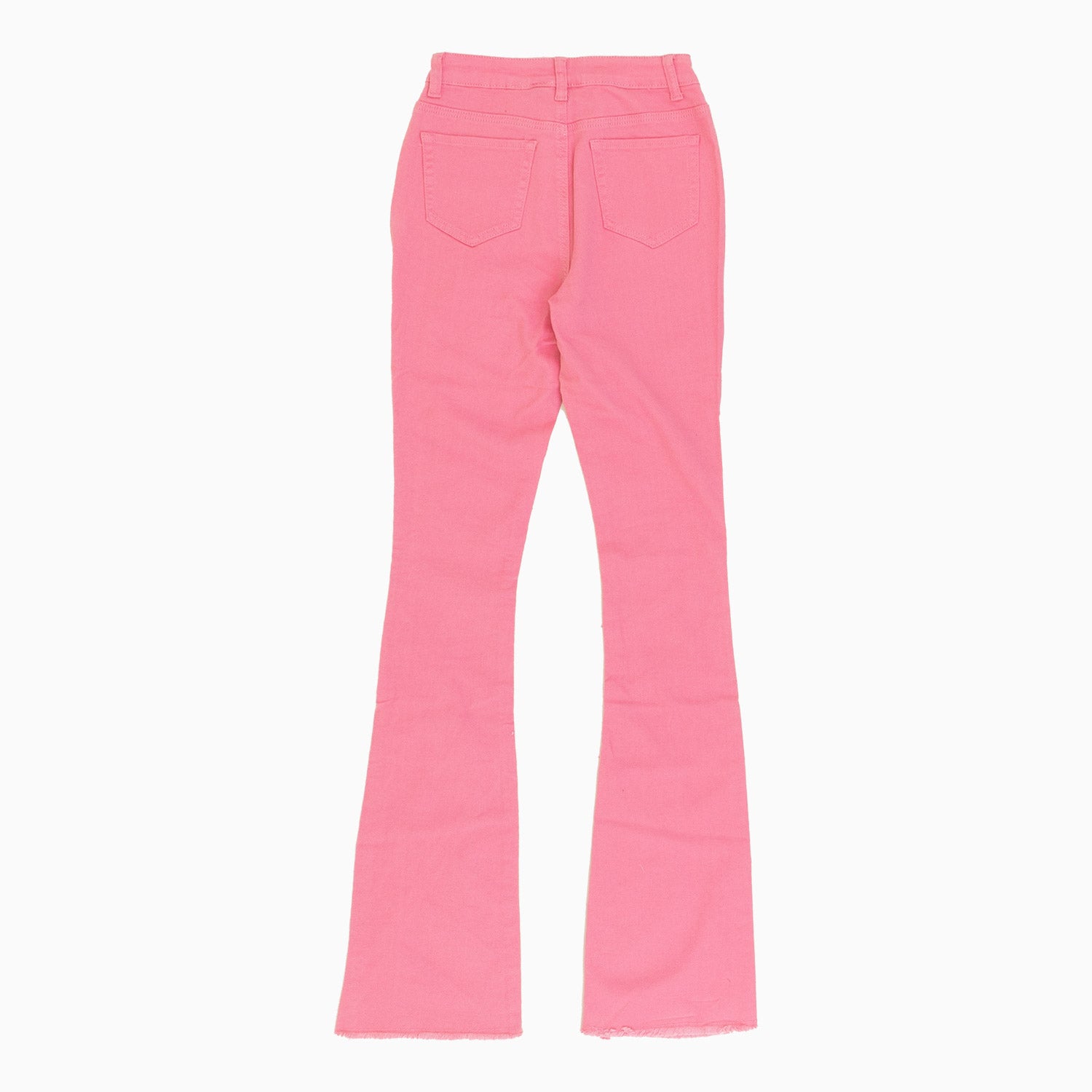 red-fox-womens-highwaist-fray-stacked-jeans-pant-pa0910-pk