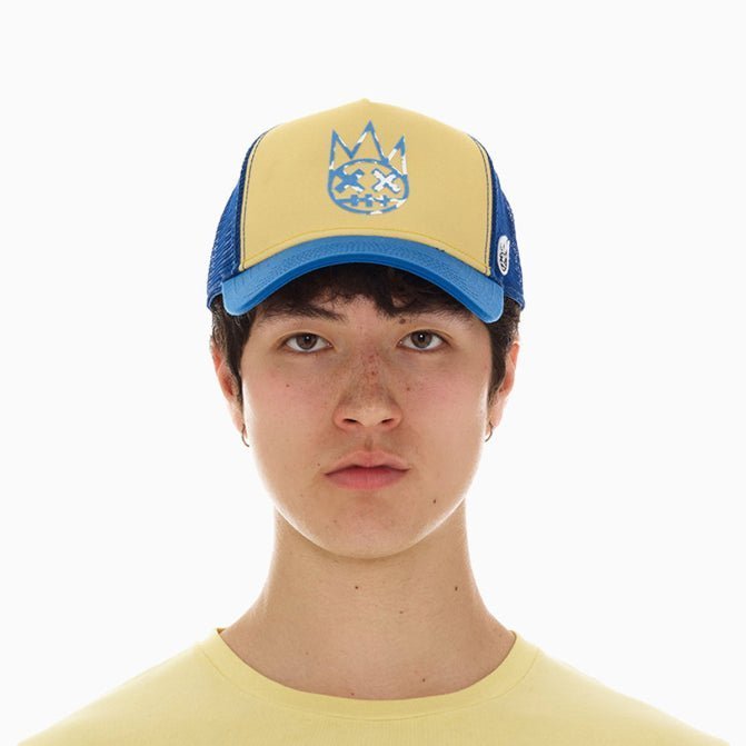 Clean Logo Mesh Back Trucker Curved Visor Hat Cult Of Individuality - Tops and Bottoms USA