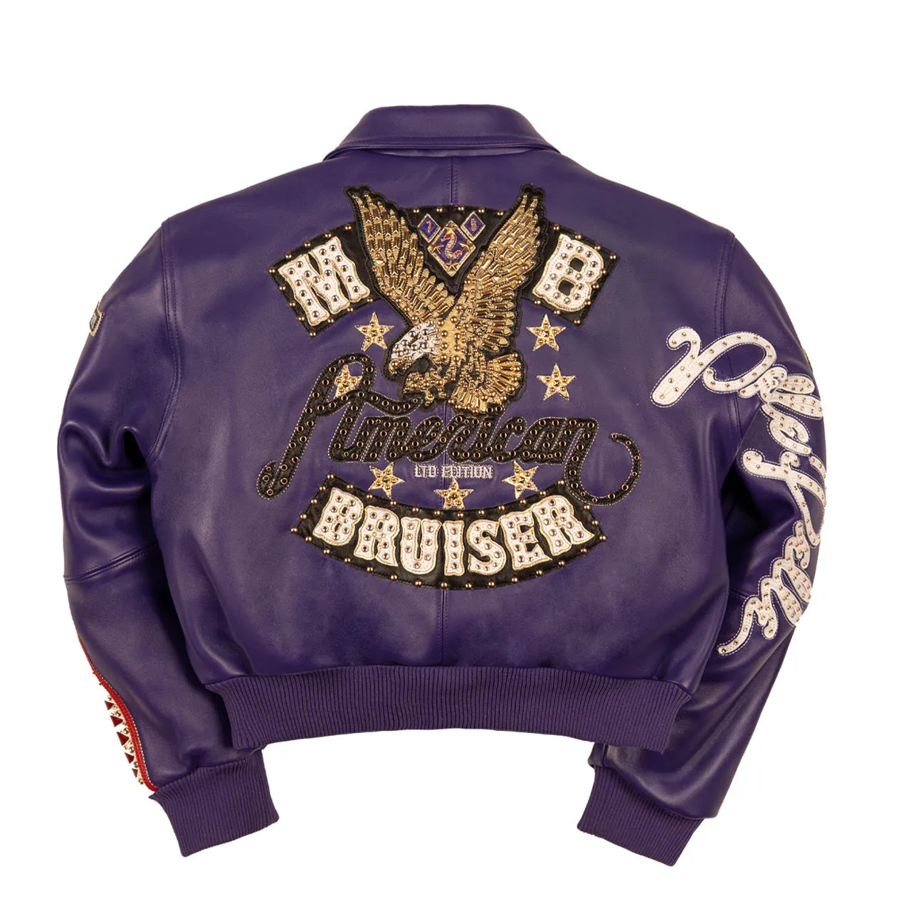 Women's American Bruiser Crop Leather Jacket