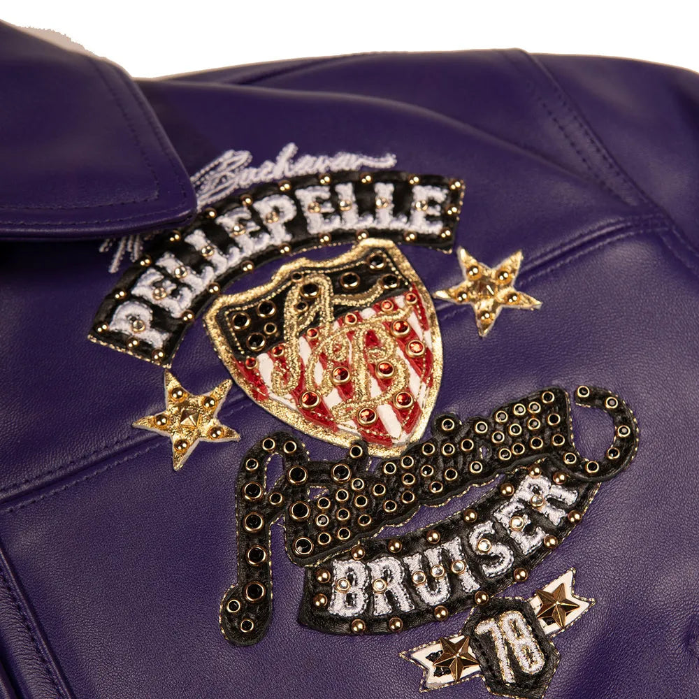 Women's American Bruiser Crop Leather Jacket