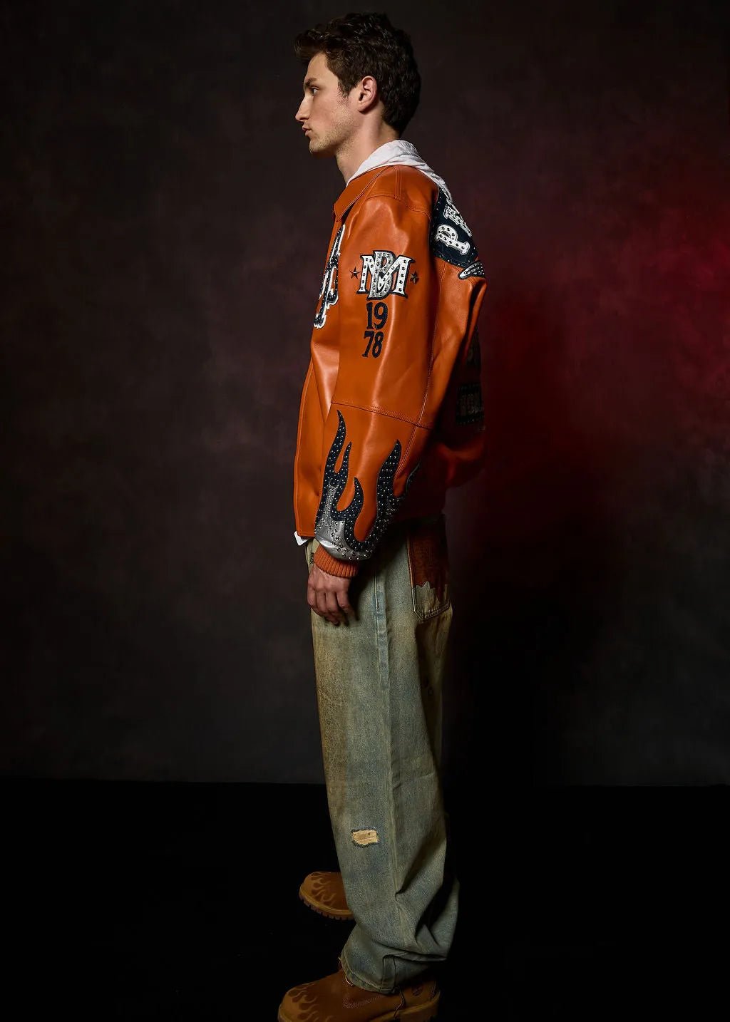 Men's World Famous Pelle Leather Jacket Pelle Pelle - Tops and Bottoms USA
