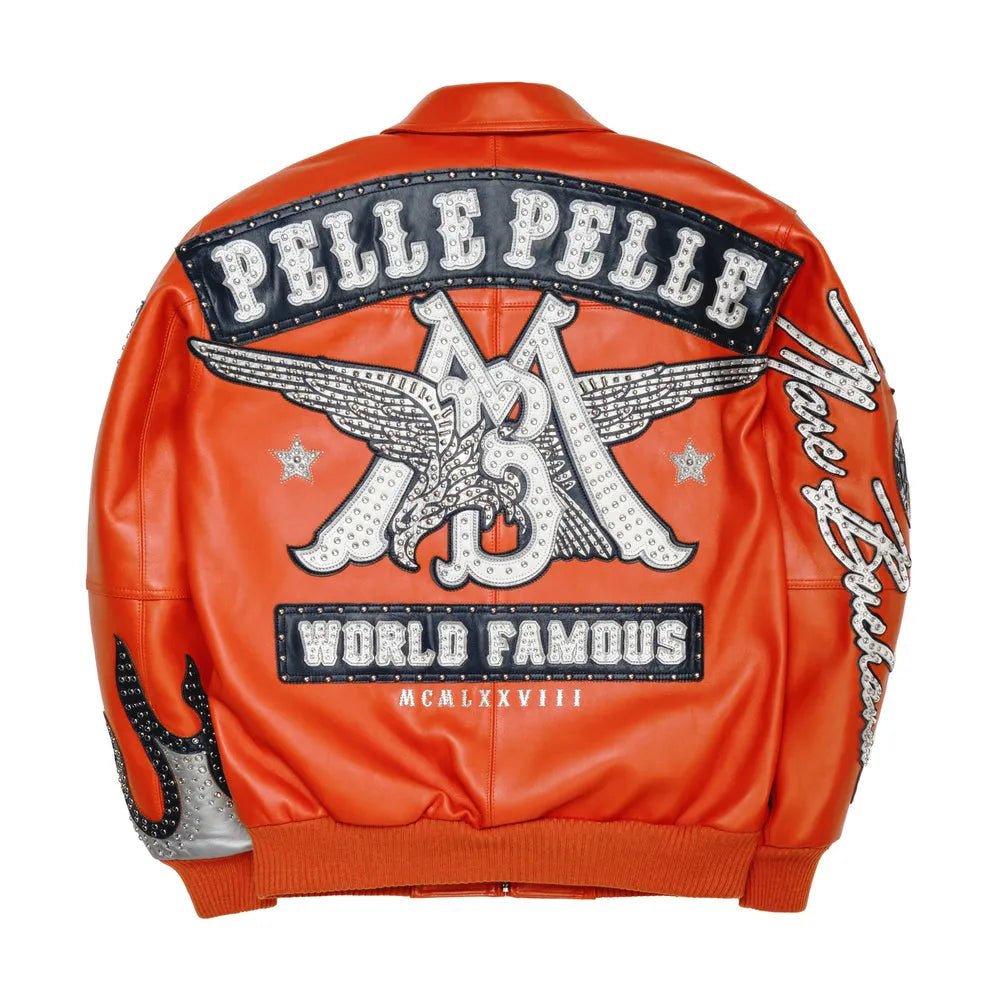 Men's World Famous Pelle Leather Jacket Pelle Pelle - Tops and Bottoms USA