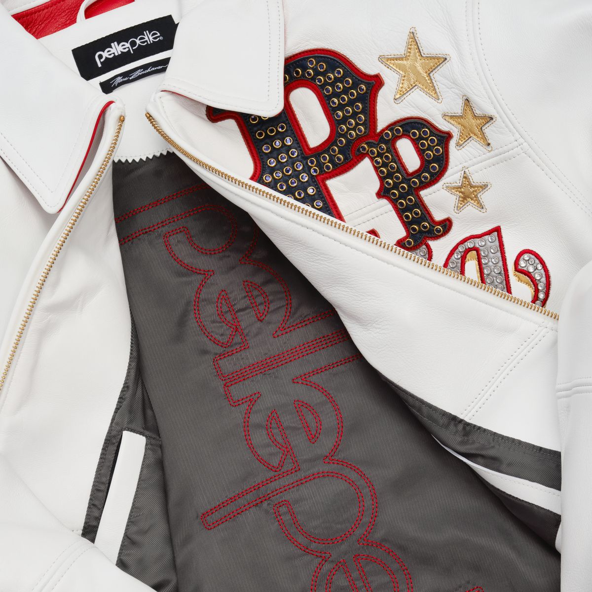 Men's Stars And Stripes Leather Jacket