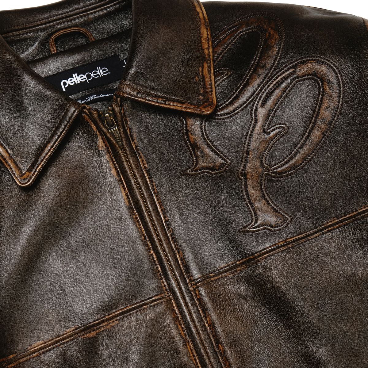 Men's Two Tone Pelle Leather Jacket
