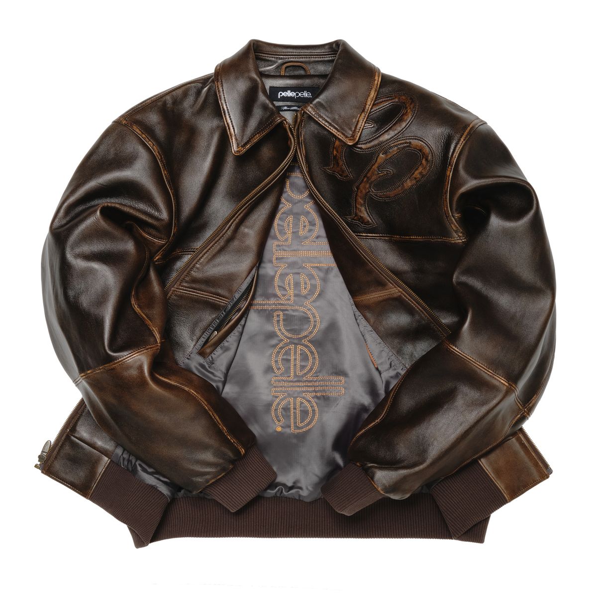 Men's Two Tone Pelle Leather Jacket