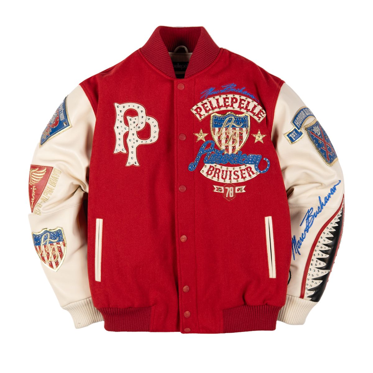 Men's American Bruiser Varsity Jacket Pelle Pelle - Tops and Bottoms USA