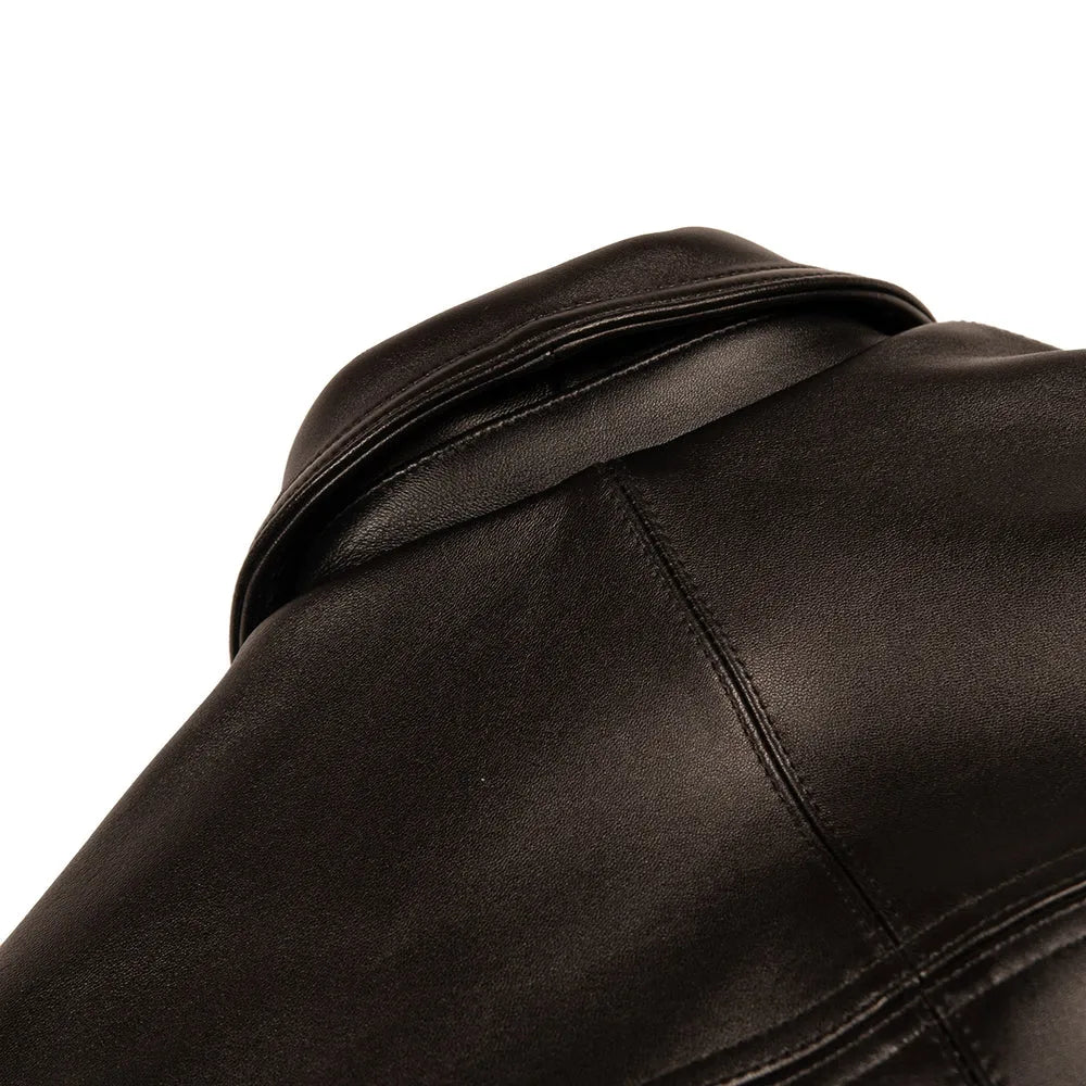 Men's Corded Pelle Leather Jacket
