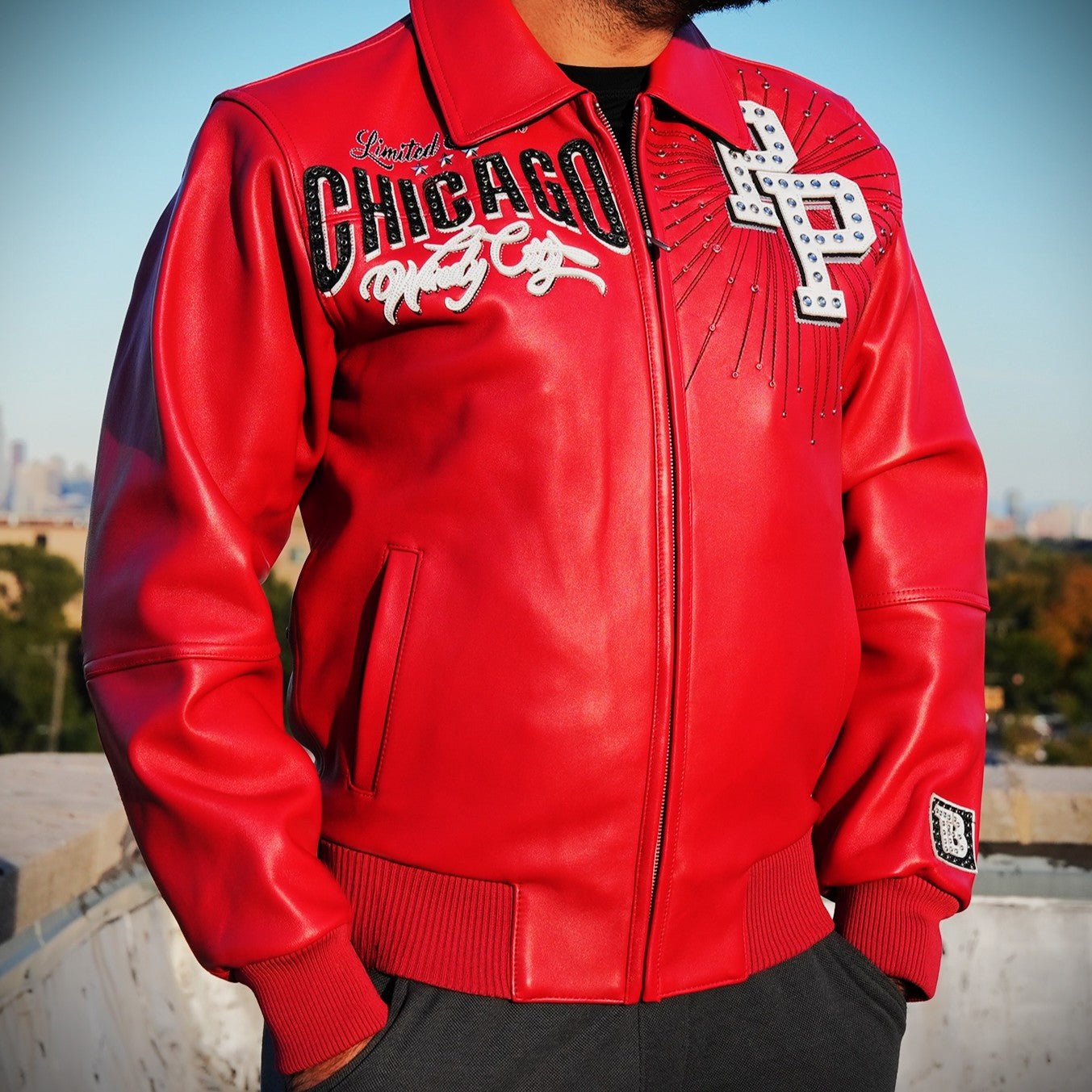 Pelle-Pelle X TB Men's Windy City Leather Jacket Pelle Pelle - Tops and Bottoms USA
