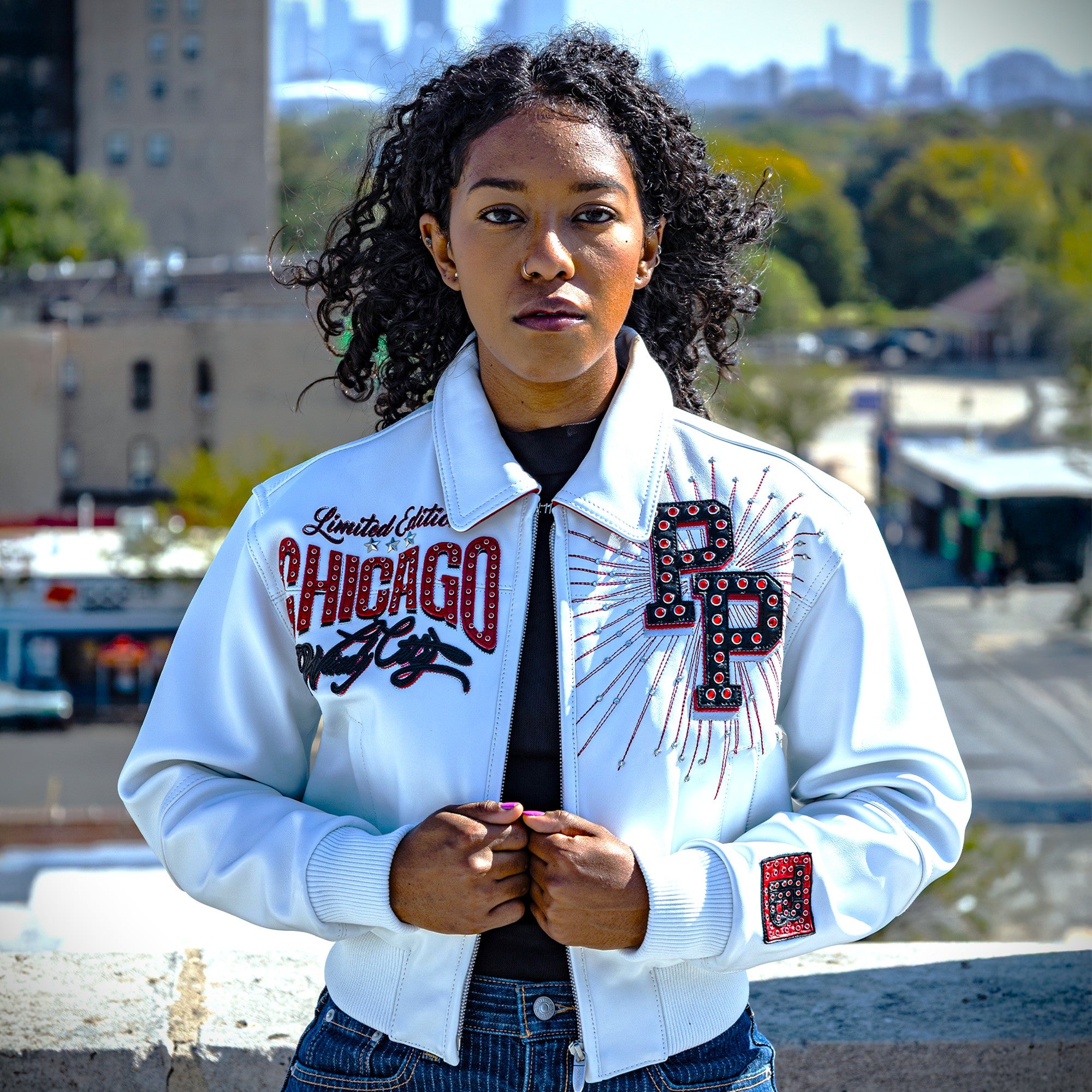 Pelle-Pelle X TB Women's Windy City Leather Jacket