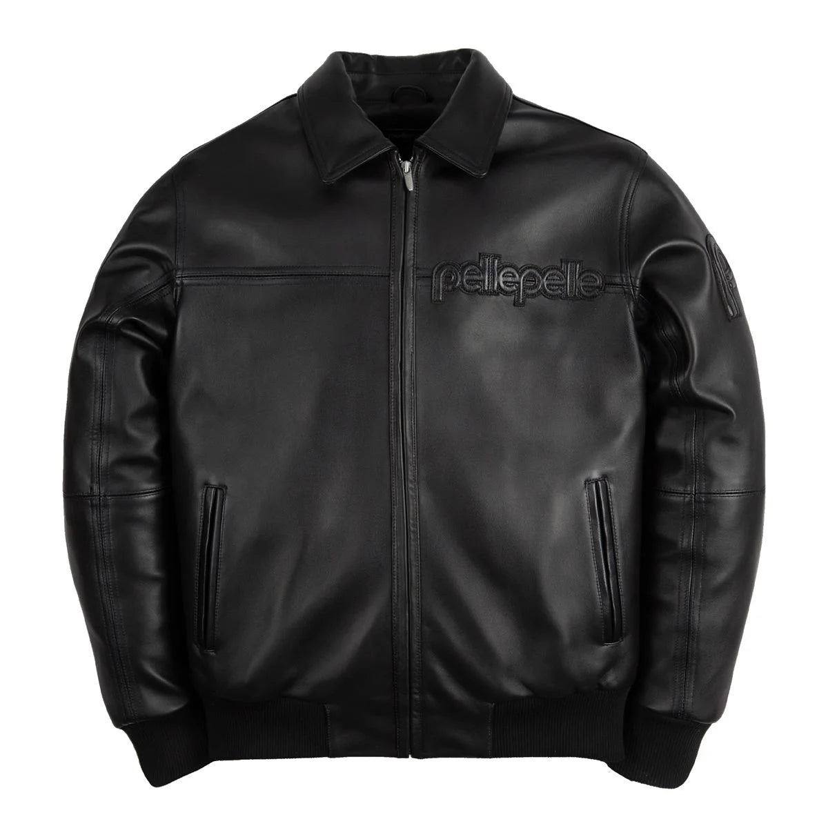 Men's Basic Corded Pelle Leather Jacket